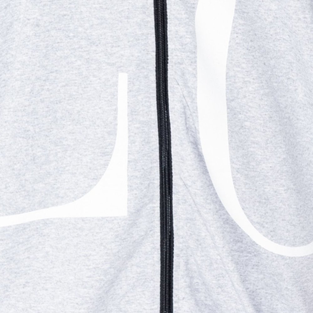 Grey Love Logo Zip Front Oversized Hoodie Dress - Picture 12 of 12